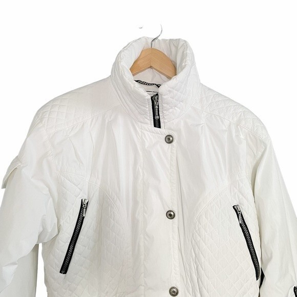 Vintage Nils Snow Jacket Winter White Anorak Women’s Size Medium Ski Snowboard - Picture 11 of 16